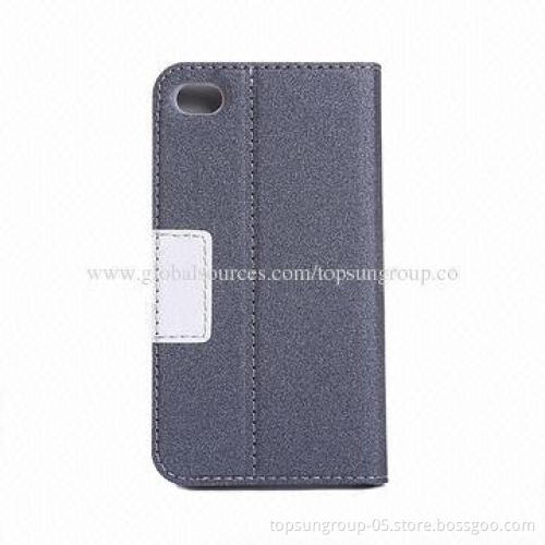 Hot Selling Flip Leather Cover for Samsung Galaxy, Made of PU Material